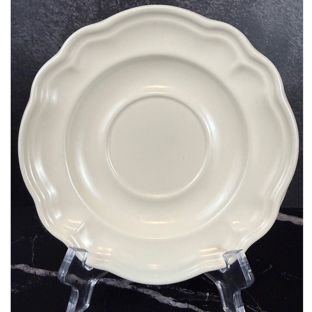 Vintage Pfaltzgraff‎ Tea Rose Pattern Saucer 1985 Embossed Raised Back Stamp EUC